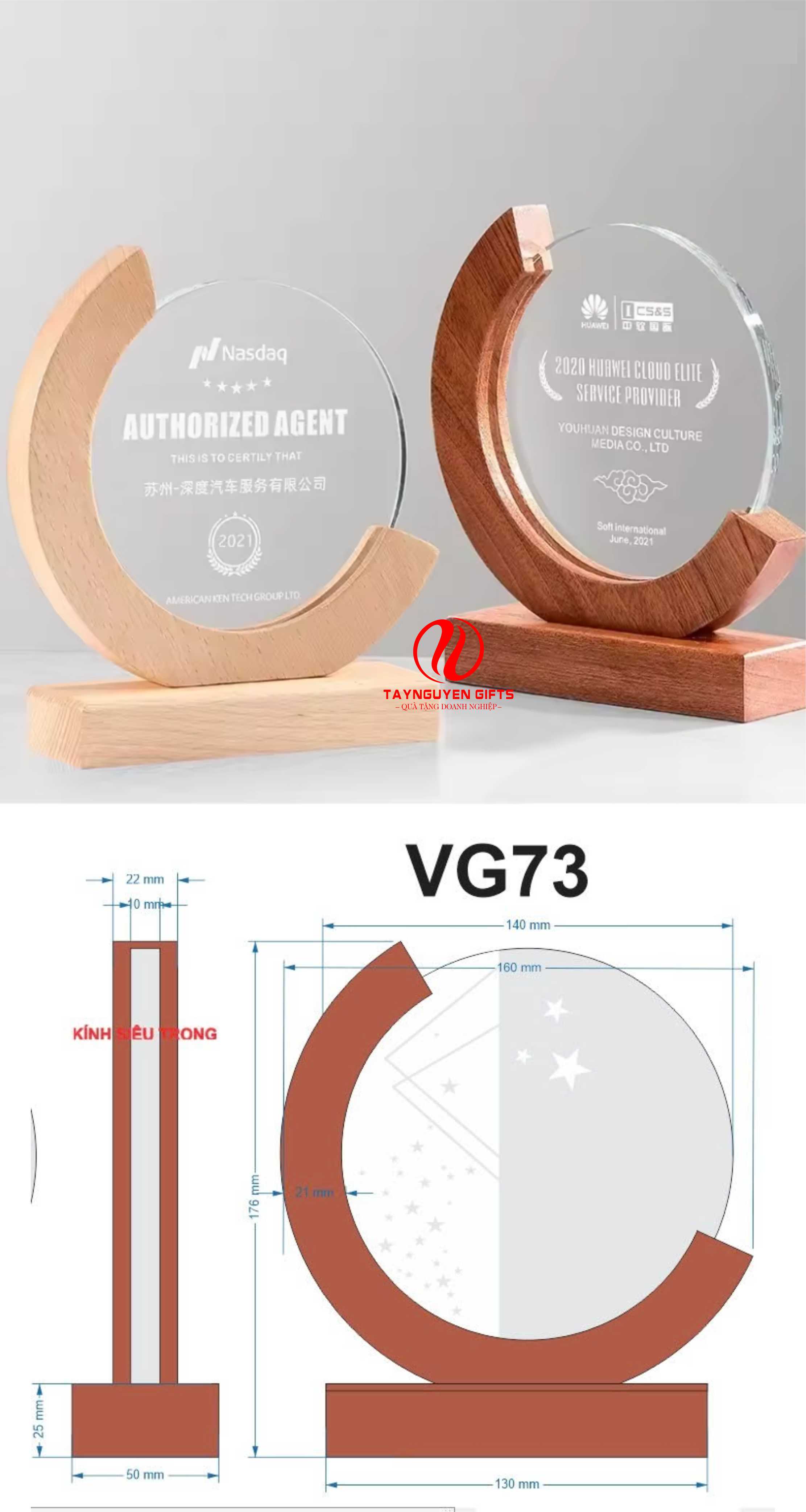 Cúp Gỗ Pha LÊ Thủ Đức