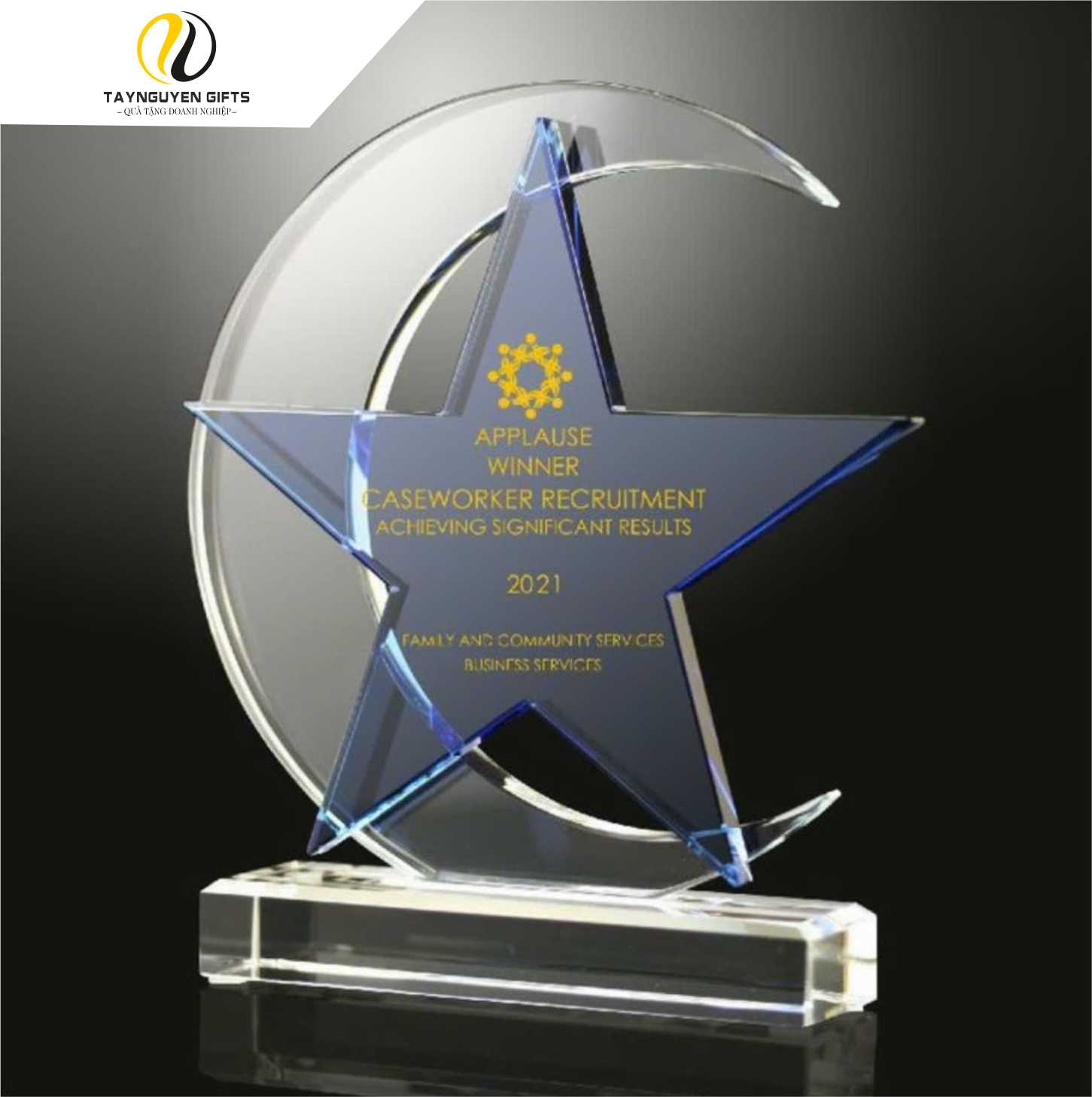 Cúp Ngôi Sao Pha lê đẹp